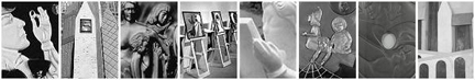 8 images of Ann Cunningham's work, that can be seen throughout the site